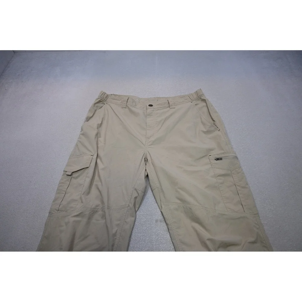 Columbia Cargo Pants Mens 38x30 Beige Omni-Shade Hiking Outdoor Excellent